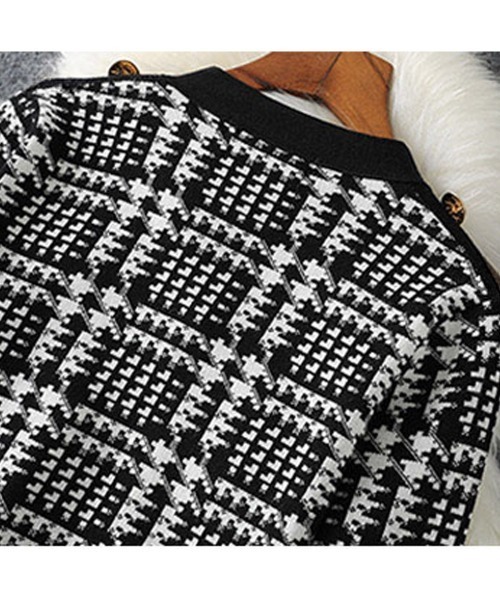 Miniministore(ミニミニストア)の「千鳥柄セットアップツイード風セクシー(スーツスカート・レディース・ブラック・フリー)」の16枚目の写真