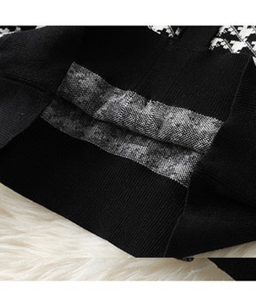 Miniministore(ミニミニストア)の「千鳥柄セットアップツイード風セクシー(スーツスカート・レディース・ブラック・フリー)」の18枚目の写真