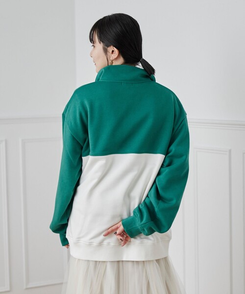 POLO BCS（ポロ ビーシーエス）の「POLO BCS(ポロ・ビーシーエス)別注スタンドハーフジップスウェットプルオーバー（スウェット・メンズ・ダークグリーン/ネイビー・M/L/XL）」の15枚目の写真