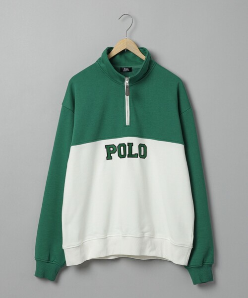 POLO BCS（ポロ ビーシーエス）の「POLO BCS(ポロ・ビーシーエス)別注スタンドハーフジップスウェットプルオーバー（スウェット・メンズ・ダークグリーン/ネイビー・M/L/XL）」の20枚目の写真