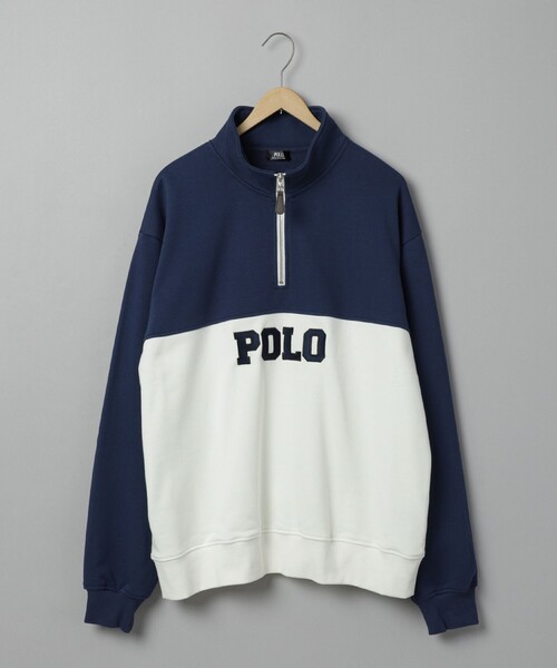 POLO BCS（ポロ ビーシーエス）の「POLO BCS(ポロ・ビーシーエス)別注スタンドハーフジップスウェットプルオーバー（スウェット・メンズ・ダークグリーン/ネイビー・M/L/XL）」の21枚目の写真