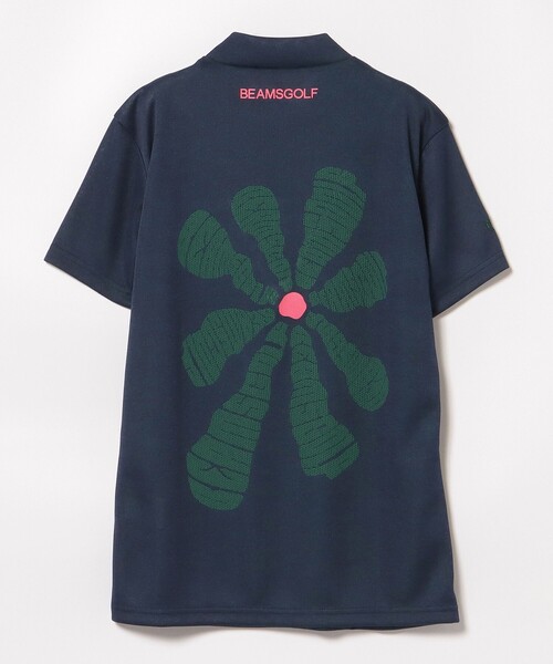 BEAMS GOLF BMG モックシャツ ネイビー Tシャツ ビームスゴルフ BEAMS GOLF（ビームスゴルフ）の「BEAMS GOLF ORANGE LABEL