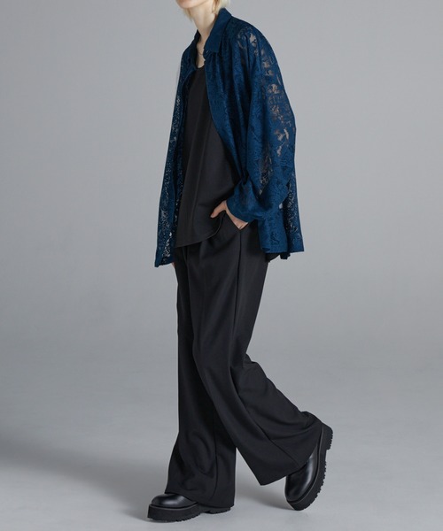 Loose/ルース（ルース）の「シアールーズペイズリーシャツ（シャツ/ブラウス・メンズ・ダークブルー/ホワイト/ブラック/オフホワイト/チャコールグレー/グレイッシュブルー・XS/S/M/L）」の17枚目の写真