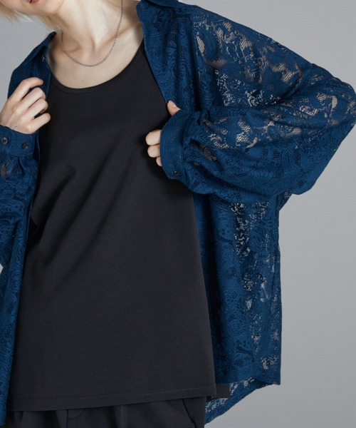 Loose/ルース（ルース）の「シアールーズペイズリーシャツ（シャツ/ブラウス・メンズ・ダークブルー/ホワイト/ブラック/オフホワイト/チャコールグレー/グレイッシュブルー・XS/S/M/L）」の9枚目の写真