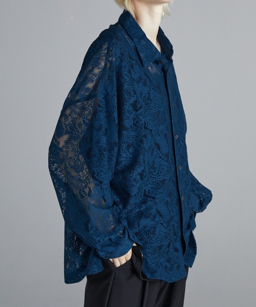 Loose/ルース（ルース）の「シアールーズペイズリーシャツ（シャツ/ブラウス・メンズ・ダークブルー/ホワイト/ブラック/オフホワイト/チャコールグレー/グレイッシュブルー・XS/S/M/L）」の10枚目の写真