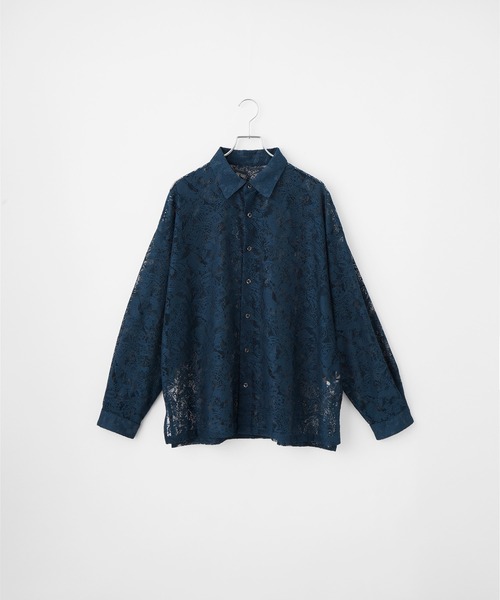 Loose/ルース（ルース）の「シアールーズペイズリーシャツ（シャツ/ブラウス・メンズ・ダークブルー/ホワイト/ブラック/オフホワイト/チャコールグレー/グレイッシュブルー・XS/S/M/L）」の20枚目の写真