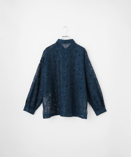 Loose/ルース（ルース）の「シアールーズペイズリーシャツ（シャツ/ブラウス・メンズ・ダークブルー/ホワイト/ブラック/オフホワイト/チャコールグレー/グレイッシュブルー・XS/S/M/L）」の21枚目の写真