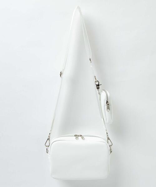 WEGO（ウィゴー）の「WEGO/ポーチ付きスクエアショルダー（ショルダーバッグ・レディース・ブラック/ホワイト/シルバー/ブラック系その他/その他2/その他1・FREE）」の18枚目の写真