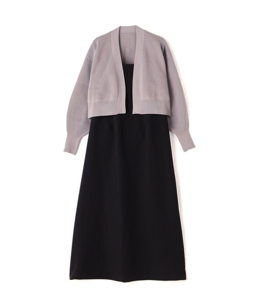 NATURAL BEAUTY BASIC（ナチュラルビューティーベーシック）の「◇クロップドカーデ＆キャミワンピ（ワンピース・レディース・ブラック系その他/ベージュ系その他・MEDIUM）」の9枚目の写真