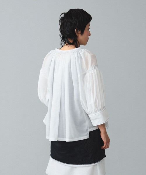 「BEAMS BOY」 「maturely」7分袖ブラウス ONE SIZE ホワイト レディース BEAMS BOY 「BEAMS BOY」 7分袖ブラウス - ホワイト レディース