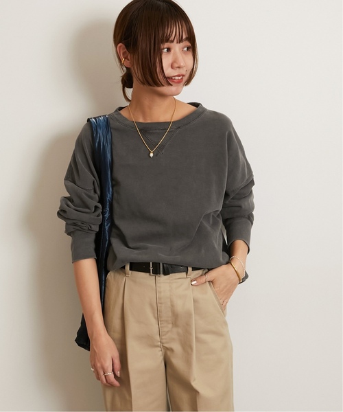 JOURNAL STANDARD relume(ジャーナルスタンダード レリューム)の「《追加2》【HOLIDAYS COMFORT】VINTAGEカコウロゴスウェット(Tシャツ/カットソー・レディース・ブラック系その他/ライトグレー/ダークパープル/バーガンディー・FREE)」の10枚目の写真
