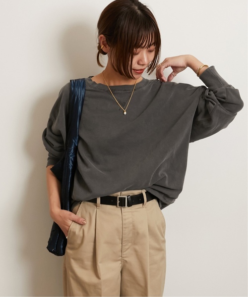 JOURNAL STANDARD relume(ジャーナルスタンダード レリューム)の「《追加2》【HOLIDAYS COMFORT】VINTAGEカコウロゴスウェット(Tシャツ/カットソー・レディース・ブラック系その他/ライトグレー/ダークパープル/バーガンディー・FREE)」の12枚目の写真