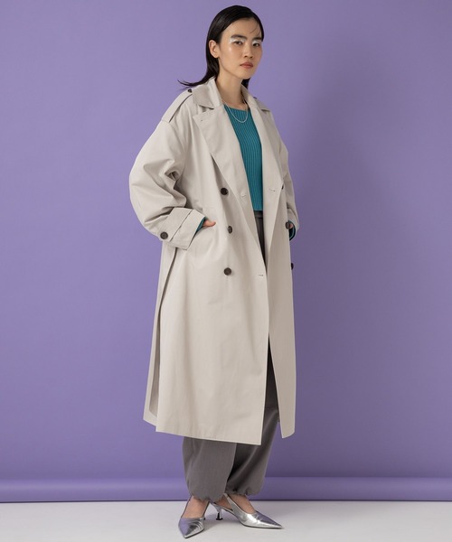 eL（エル）の「【eL】LooseStyle Trench Coat/102246（トレンチコート・レディース・ライトベージュ/ベージュ・FREE）」の10枚目の写真