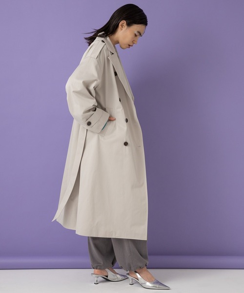 eL（エル）の「【eL】LooseStyle Trench Coat/102246（トレンチコート・レディース・ライトベージュ/ベージュ・FREE）」の14枚目の写真