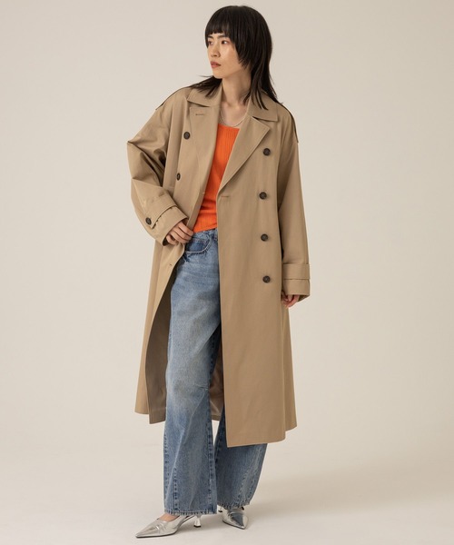 eL（エル）の「【eL】LooseStyle Trench Coat/102246（トレンチコート・レディース・ライトベージュ/ベージュ・FREE）」の11枚目の写真