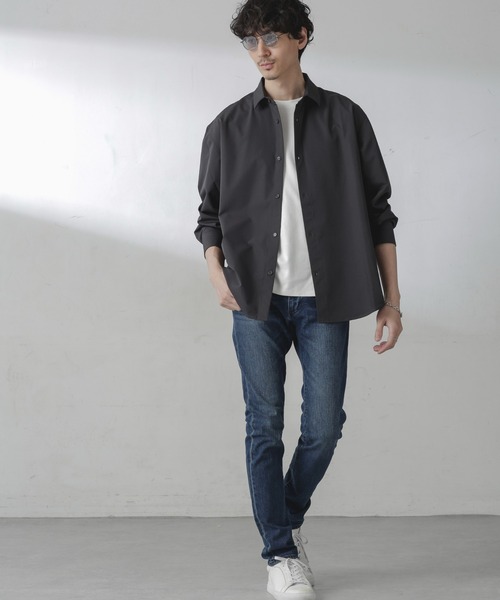 NANO universe（ナノユニバース）の「ライクラスキニーデニム（デニムパンツ・メンズ・ダークネイビー/ブルー・S/M/L/XL）」の22枚目の写真