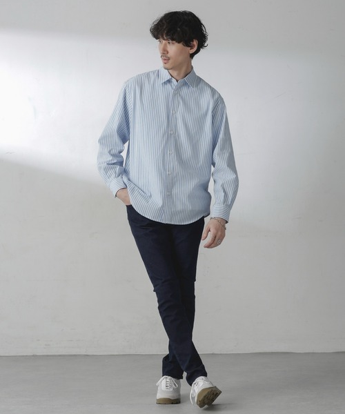 NANO universe（ナノユニバース）の「ライクラスキニーデニム（デニムパンツ・メンズ・ダークネイビー/ブルー・S/M/L/XL）」の18枚目の写真