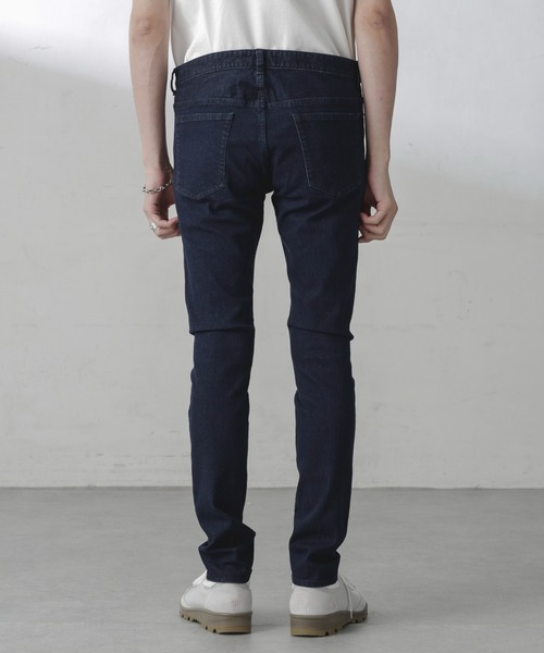 NANO universe（ナノユニバース）の「ライクラスキニーデニム（デニムパンツ・メンズ・ダークネイビー/ブルー・S/M/L/XL）」の20枚目の写真