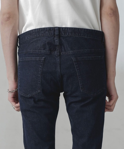 NANO universe（ナノユニバース）の「ライクラスキニーデニム（デニムパンツ・メンズ・ダークネイビー/ブルー・S/M/L/XL）」の10枚目の写真