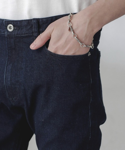 NANO universe（ナノユニバース）の「ライクラスキニーデニム（デニムパンツ・メンズ・ダークネイビー/ブルー・S/M/L/XL）」の11枚目の写真