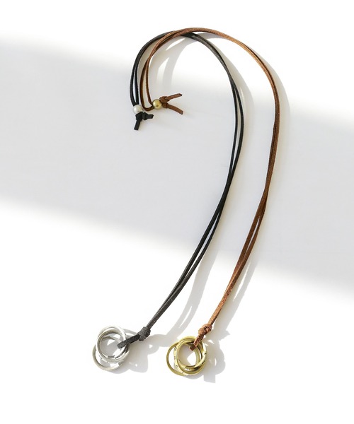 minsobi（ミンソビ）の「3連リングネックレス（ネックレス・メンズ・シルバー/ゴールド・FREE）」の12枚目の写真