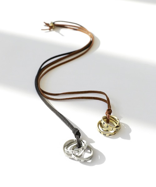 minsobi（ミンソビ）の「3連リングネックレス（ネックレス・メンズ・シルバー/ゴールド・FREE）」の11枚目の写真