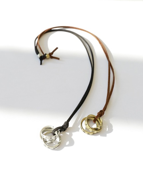 minsobi（ミンソビ）の「3連リングネックレス（ネックレス・メンズ・シルバー/ゴールド・FREE）」の10枚目の写真