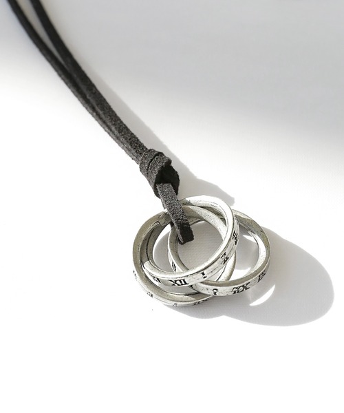 minsobi（ミンソビ）の「3連リングネックレス（ネックレス・メンズ・シルバー/ゴールド・FREE）」の8枚目の写真