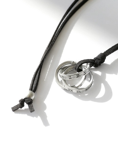 minsobi（ミンソビ）の「3連リングネックレス（ネックレス・メンズ・シルバー/ゴールド・FREE）」の6枚目の写真