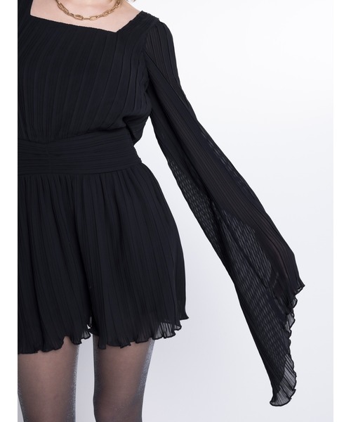 DURAS(デュラス)の「Pleated mini dress(ワンピース・レディース・ブラック/イエロー/ピンク・FREE)」の19枚目の写真