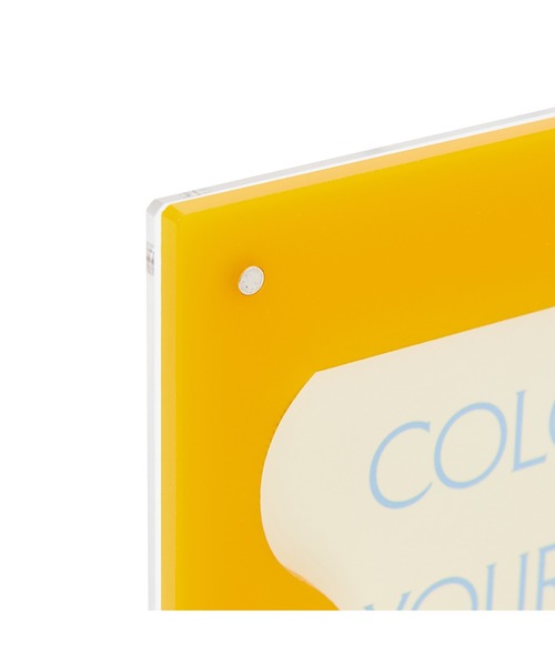 Francfranc（フランフラン）の「カラフルアクリルフレーム 2面 イエロー×グリーン（フォトフレーム・レディース・マルチ・FREE）」の3枚目の写真