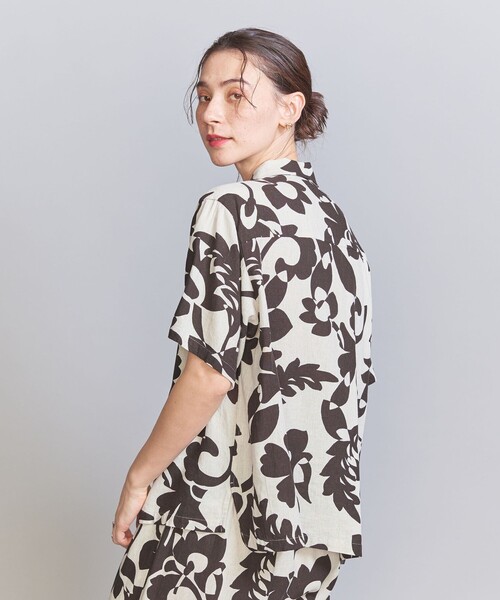 【中古】 BEAUTY&YOUTH UNITED ARROWS ビューティーアンドユース サテンボタニカルプリントシャツ マルチカラー  111402556 BEAUTY&YOUTH UNITED ARROWS（ビューティーアンドユース