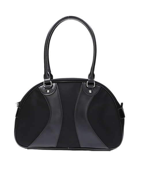 X-girl（エックスガール）の「BOWLING BAG（ハンドバッグ・レディース・ブラック/ベージュ・ONE SIZE）」の6枚目の写真