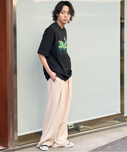 Good Riddance(グッドリダンス)の「<Good Riddanceコラボ>サガラ刺繍 モフモフ ネイチャープリント 半袖Tシャツ(Tシャツ/カットソー・メンズ・グレー/ブラック・FREE)」の7枚目の写真