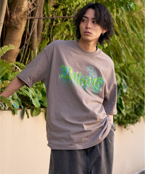 Good Riddance(グッドリダンス)の「<Good Riddanceコラボ>サガラ刺繍 モフモフ ネイチャープリント 半袖Tシャツ(Tシャツ/カットソー・メンズ・グレー/ブラック・FREE)」の12枚目の写真