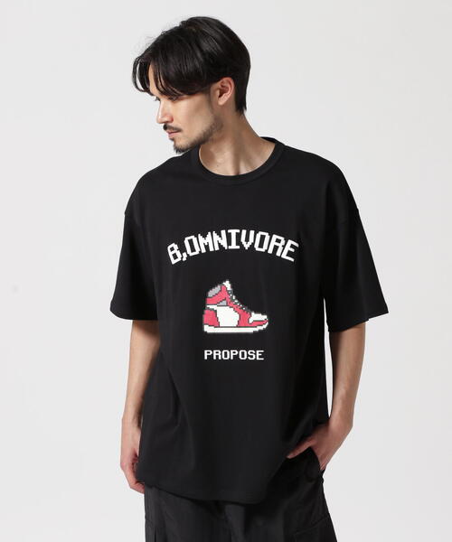 BEAVER(ビーバー)の「B omnivore/ビーオムニボー SNEAKERS S/S Tee(Tシャツ/カットソー・メンズ・ホワイト/ブラック・L/M)」の12枚目の写真