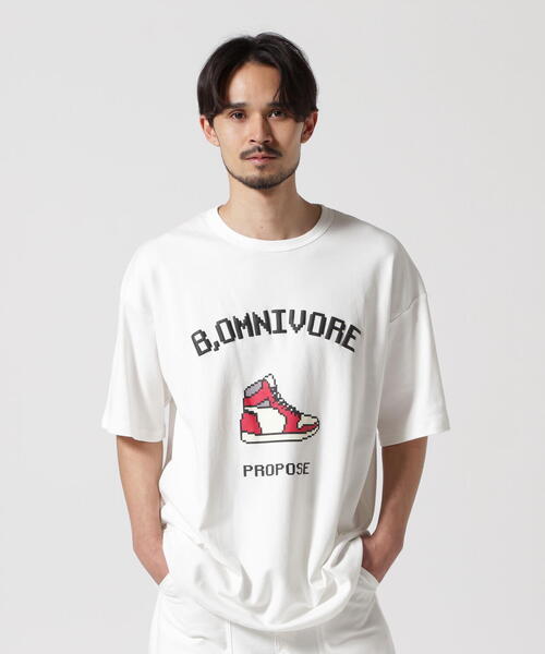 BEAVER(ビーバー)の「B omnivore/ビーオムニボー SNEAKERS S/S Tee(Tシャツ/カットソー・メンズ・ホワイト/ブラック・L/M)」の16枚目の写真