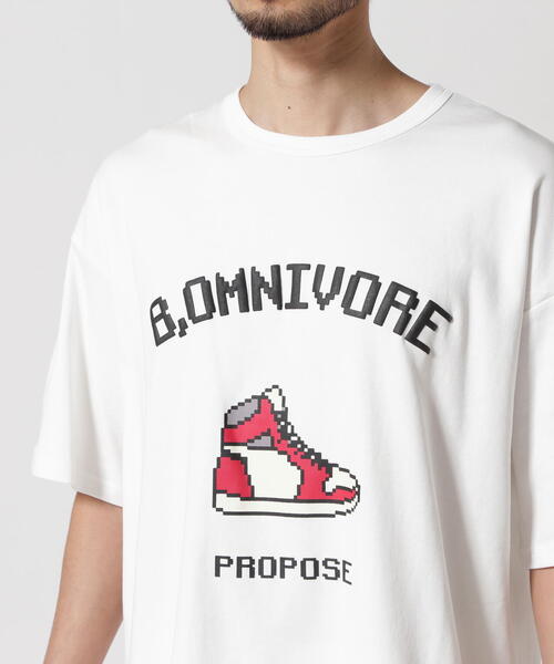 BEAVER(ビーバー)の「B omnivore/ビーオムニボー SNEAKERS S/S Tee(Tシャツ/カットソー・メンズ・ホワイト/ブラック・L/M)」の19枚目の写真