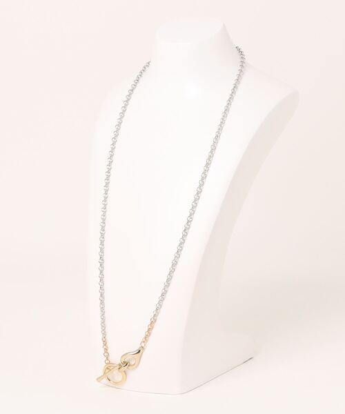 styiro（スタイロ）の「ニッケルフリー 2wayゴールド×シルバーメタルマンテルネックレス（ネックレス・レディース・ゴールド系その他・FREE）」の6枚目の写真