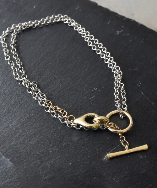styiro（スタイロ）の「ニッケルフリー 2wayゴールド×シルバーメタルマンテルネックレス（ネックレス・レディース・ゴールド系その他・FREE）」の13枚目の写真