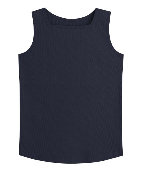 Pierrot（ピエロ）の「【ブラ紐隠し】リブタンクトップ スクエアネック（タンクトップ・レディース・オフホワイト/ブラック/グレー系その他/ネイビー/サンドベージュ・M/L）」の20枚目の写真