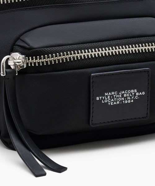 マークジェイコブス サスペリア スリングバッグ ボディバッグ ウエストポーチ 黒 MARC JACOBS（マークジェイコブス）の「THE BIKER NYLON BELT