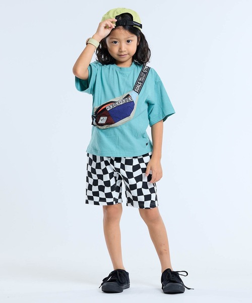 F.O.KIDS（エフオーキッズ）の「F.O.KIDS/エフオーキッズ 総柄クライミングカットパンツ ショーツ ハーフパンツ（カーゴパンツ・キッズ・キャメル/オフホワイト/ブルー・130/140/120）」の14枚目の写真