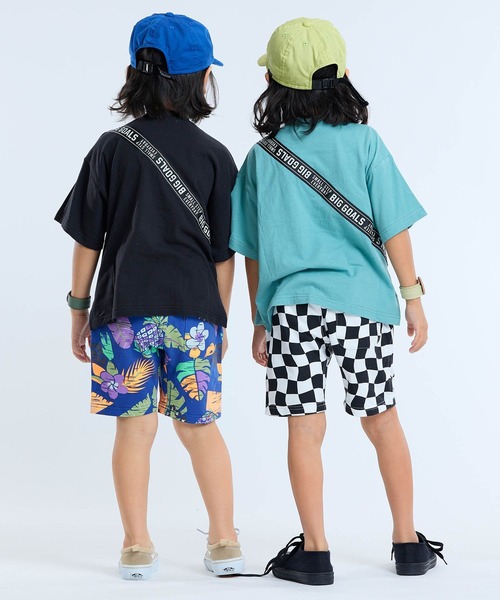 F.O.KIDS（エフオーキッズ）の「F.O.KIDS/エフオーキッズ 総柄クライミングカットパンツ ショーツ ハーフパンツ（カーゴパンツ・キッズ・キャメル/オフホワイト/ブルー・130/140/120）」の20枚目の写真