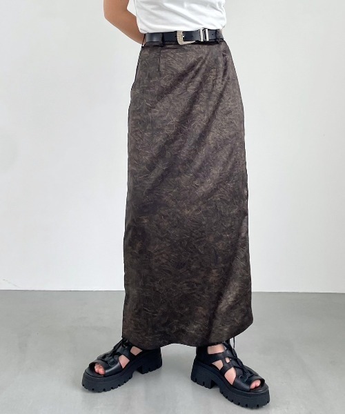 PAGEBOY（ページボーイ）の「キラキラワッシャーナロースカート（スカート・レディース・ブルー/チャコールグレー/ブラック・FREE）」の21枚目の写真