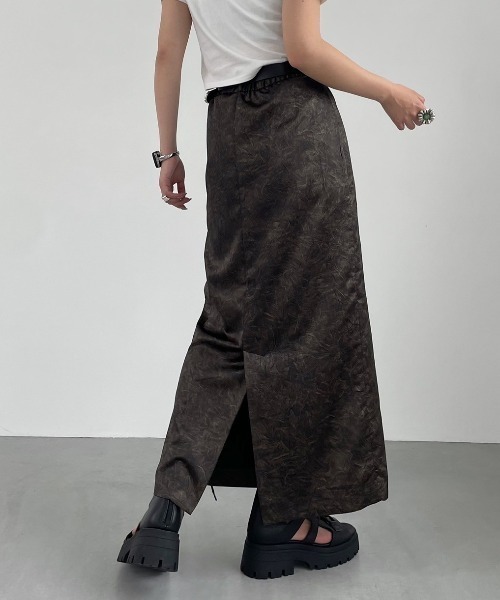 PAGEBOY（ページボーイ）の「キラキラワッシャーナロースカート（スカート・レディース・ブルー/チャコールグレー/ブラック・FREE）」の22枚目の写真