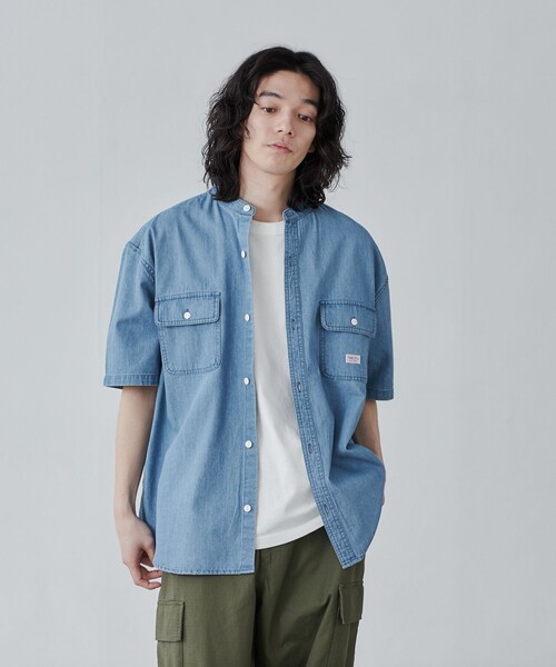 SMITH'S（スミス）の「SMITHS（スミス）別注バンドカラーワークシャツ（シャツ/ブラウス・メンズ・その他2・M/S/XL/L）」の5枚目の写真