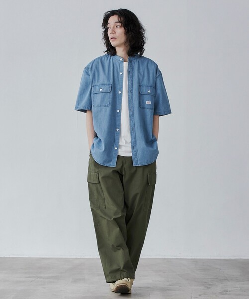 SMITH'S（スミス）の「SMITHS（スミス）別注バンドカラーワークシャツ（シャツ/ブラウス・メンズ・その他2・M/S/XL/L）」の6枚目の写真