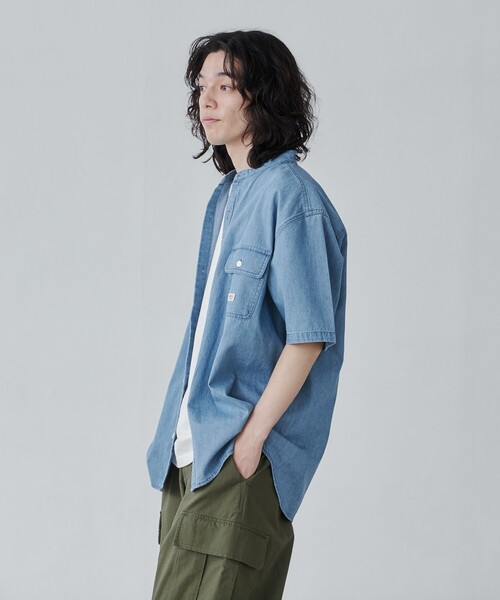 SMITH'S（スミス）の「SMITHS（スミス）別注バンドカラーワークシャツ（シャツ/ブラウス・メンズ・その他2・M/S/XL/L）」の7枚目の写真