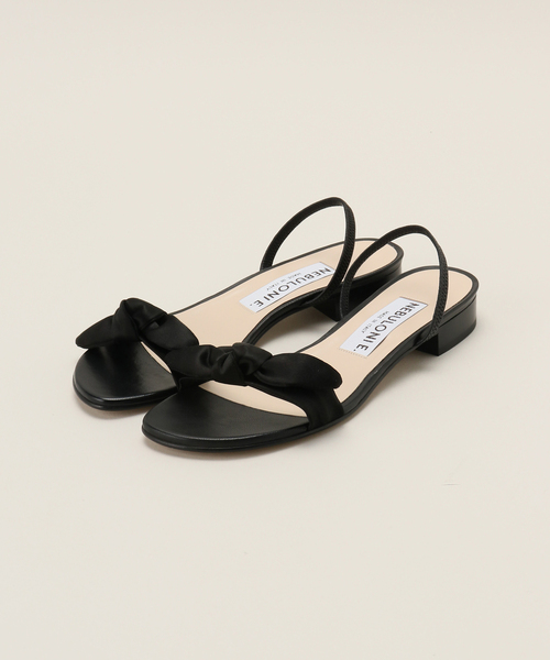 IENA（イエナ）の「【NEBULONI E./ネブロー二】RIBBON BACK STRAP SANDALS サンダル（サンダル・レディース・ピンク/ブラック・36/37/35/38）」の2枚目の写真